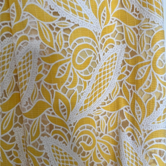 LOFT Yellow Floral Dress - Picture 3 of 4